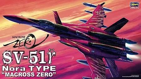 Hasegawa 1/72 Macross Zero Sv51y Nora Fightr Model Kit — box art