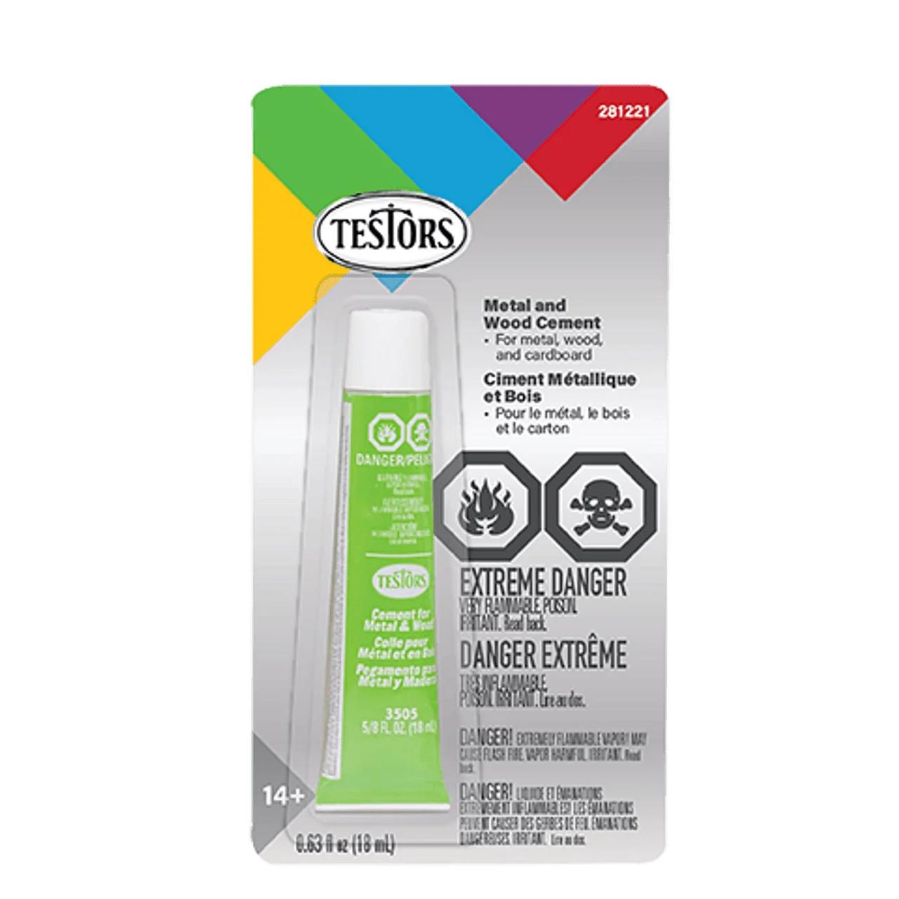 Testors Wood Metal Cement 12 4 89
