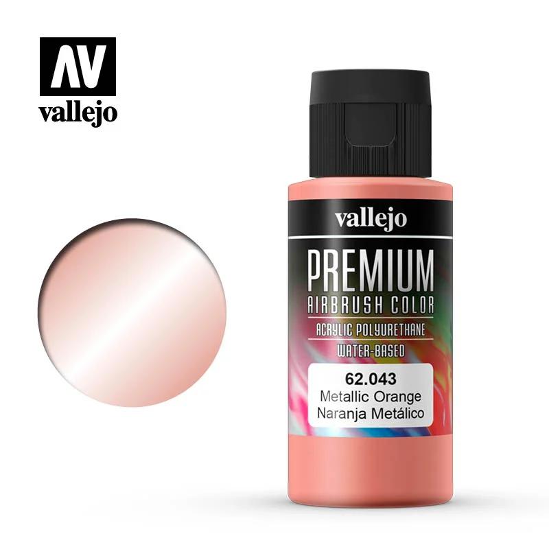 Vallejo Premium Color Metallic Orange 60ml — product photo