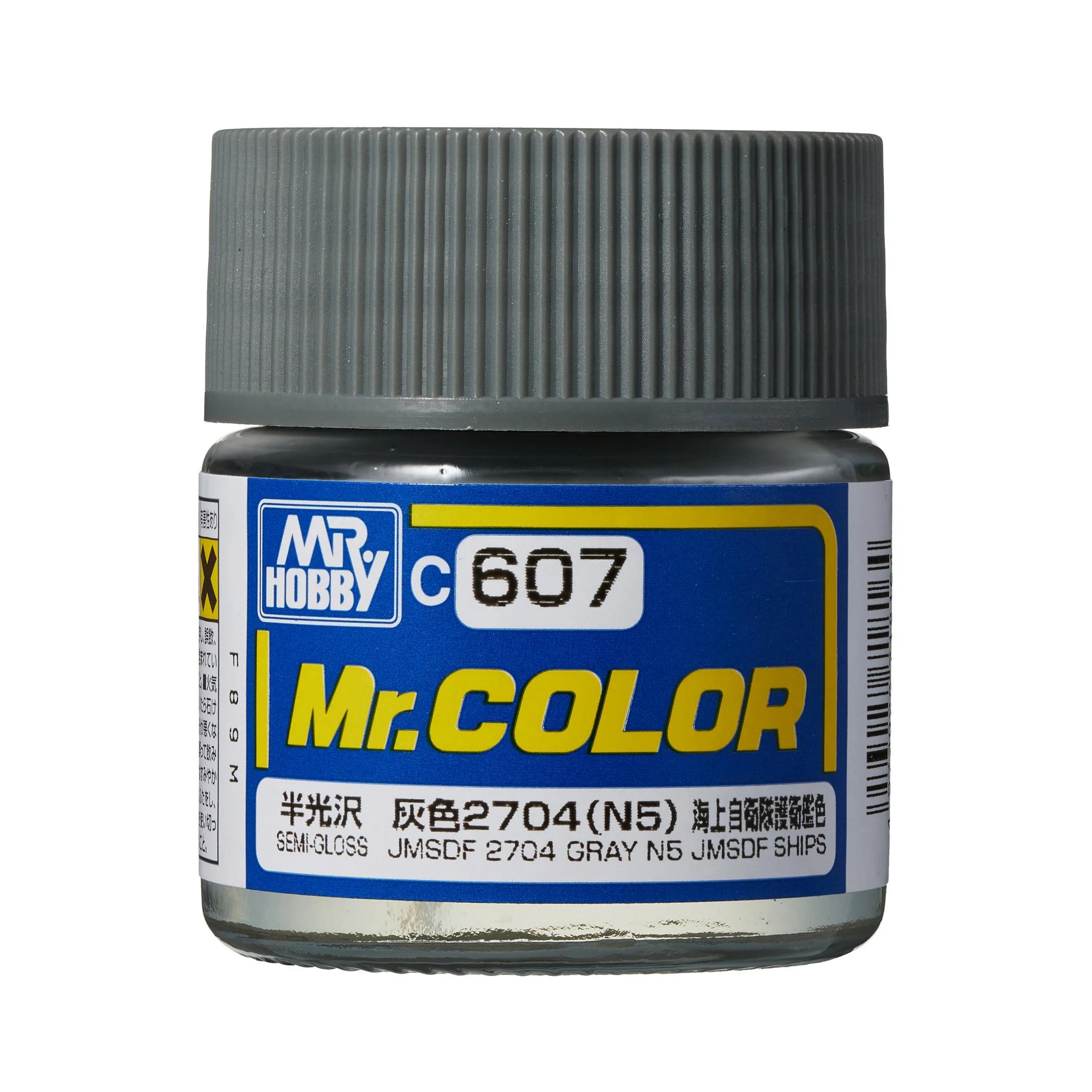 Mr. Hobby Mr. Color JMSDF 2704 Gray N5 (C607) 10 ml — official product photo 1