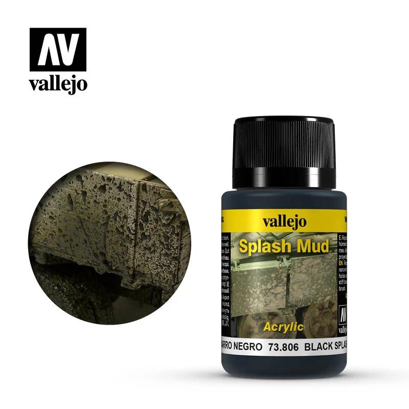 Vallejo Black Splash Mud 40ml 6p