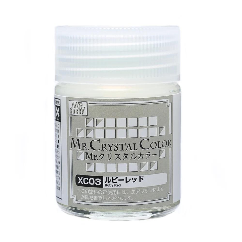 Mr. Hobby Mr. Crystal Color Ruby Red (XC03) 18 ml — official product photo 1