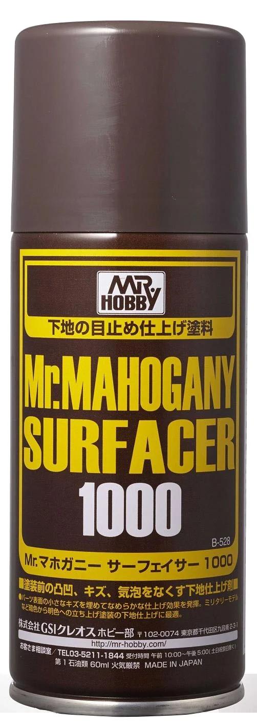 Mr. Hobby Mr. Mahogany Surfacer 1000 (B528) 170 ml — official product photo 1