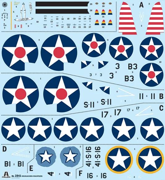 Italeri 1/48 SBD-3 Dauntless Usn Model Kit — official product photo 2