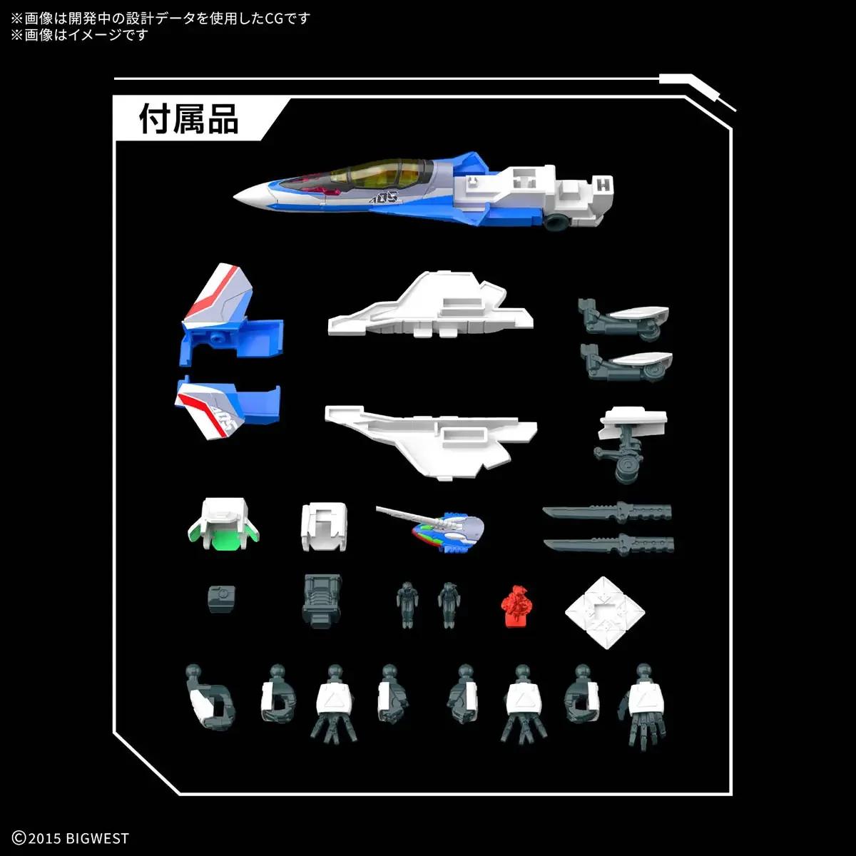 Bandai 1/100 HG VF-31J Siegfried Hayate Immelmann Model Kit — product photo 6