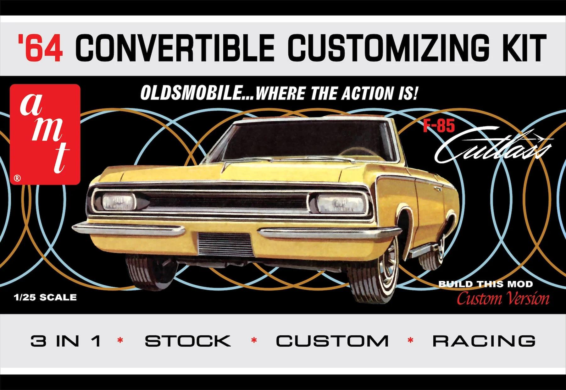 AMT 1/25 F-85 1964 Olds Cutlass Convertible Model Kit — box art