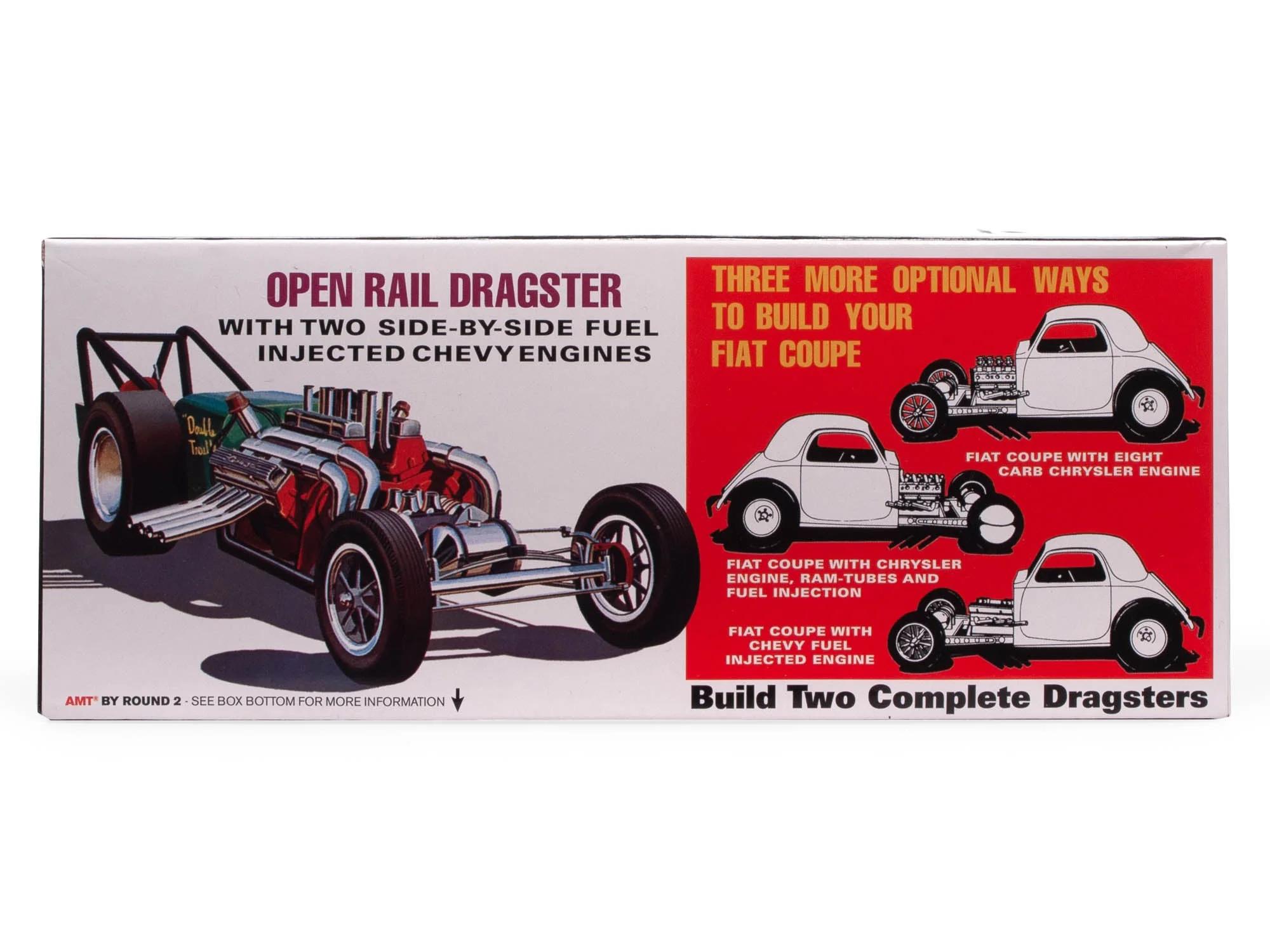 AMT 1/25 Fiat Double Dragster Model Kit — official product photo 4