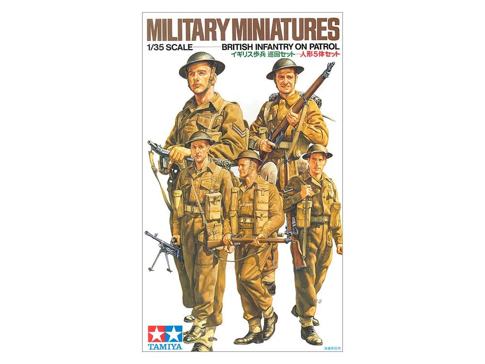 Tamiya British Infantry On Patrol Model Kit — official product photo 1