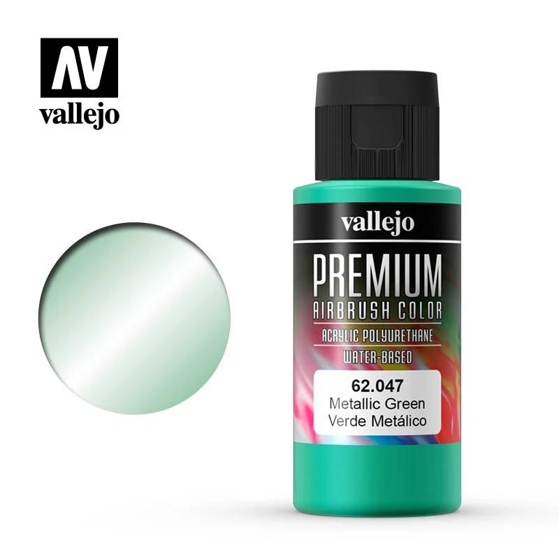 Vallejo Premium Color Metallic Green 60ml — product photo