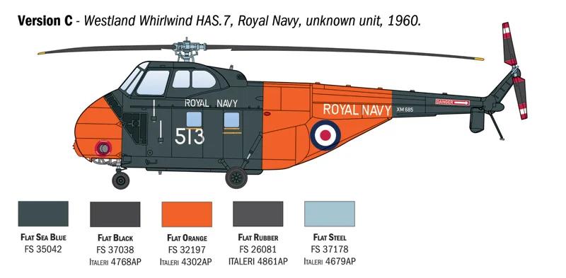 Italeri 1/72 H-19 Sikorsky Ho4s-3 Has 7 Model Kit — official product photo 5