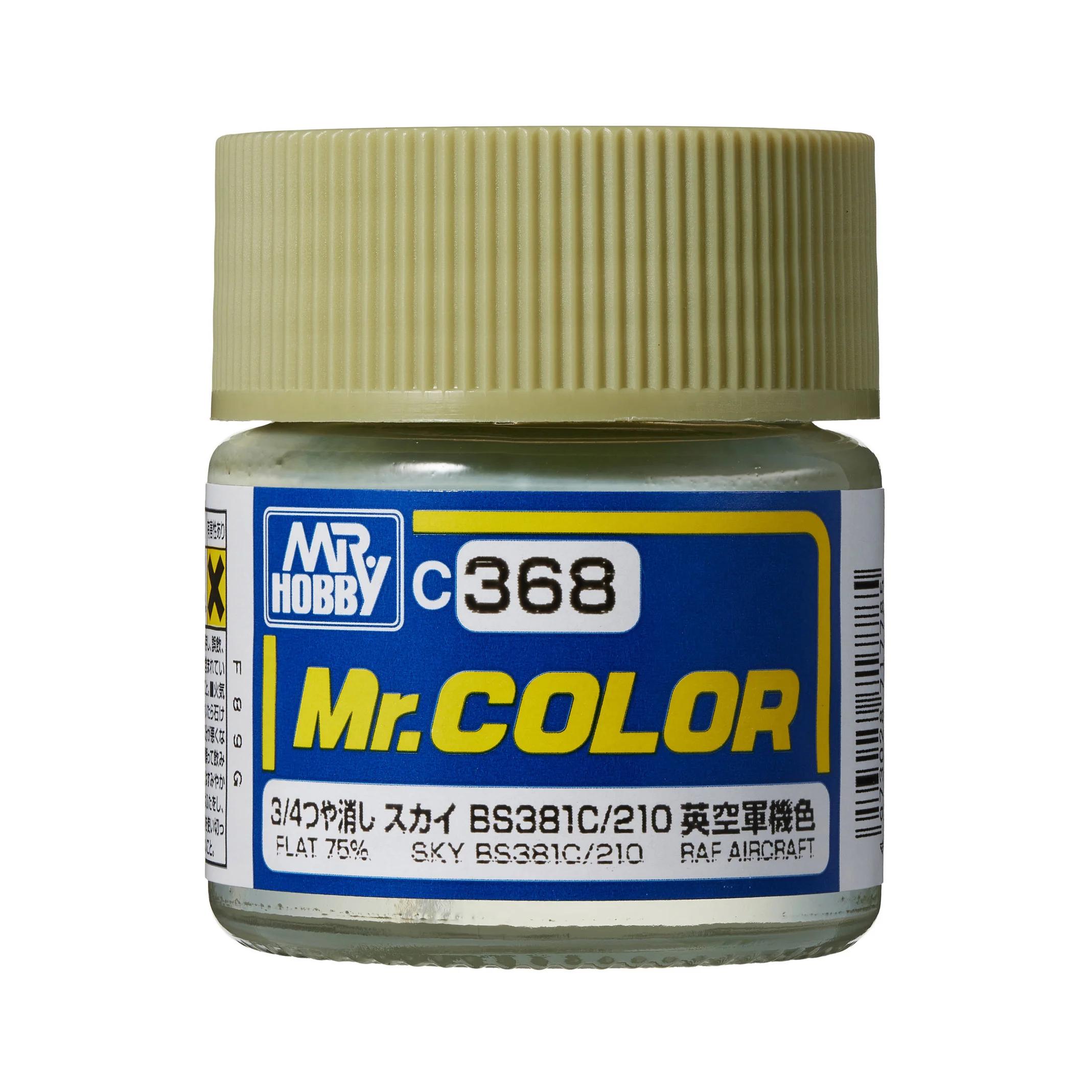 Mr. Hobby Mr. Color Sky BS381C/210 (C368) 10 ml — official product photo 1