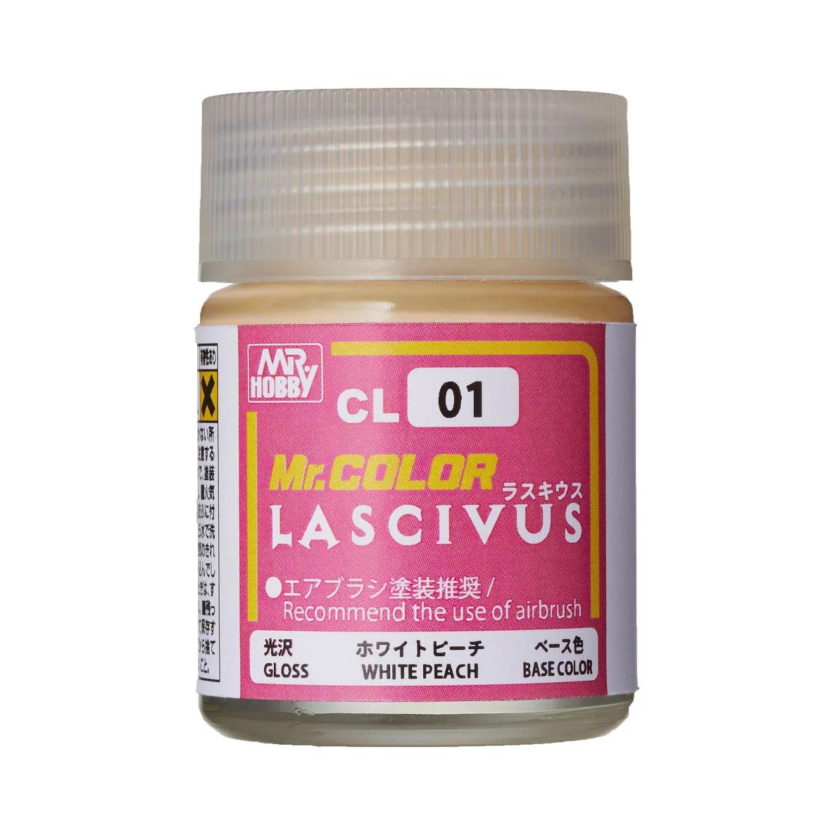 Mr. Hobby Mr. Color Lascivus White Peach (CL01) 18 ml — official product photo 1
