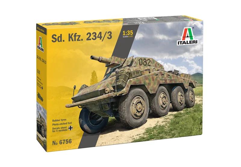 Italeri 1/35 Sdkfz 234 3 Armored Car Model Kit — official product photo 2