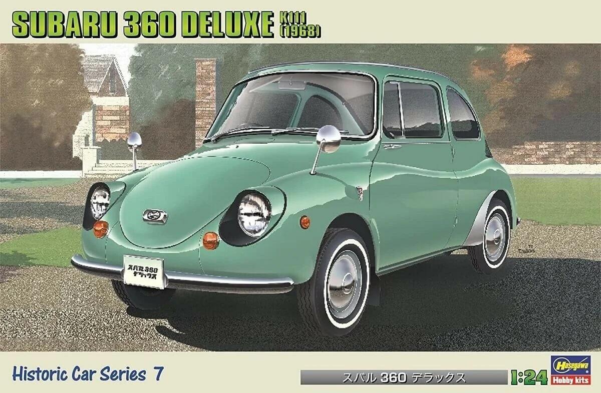 Hasegawa 1/24 1968 Subaru 360 Deluxe Model Kit — box art