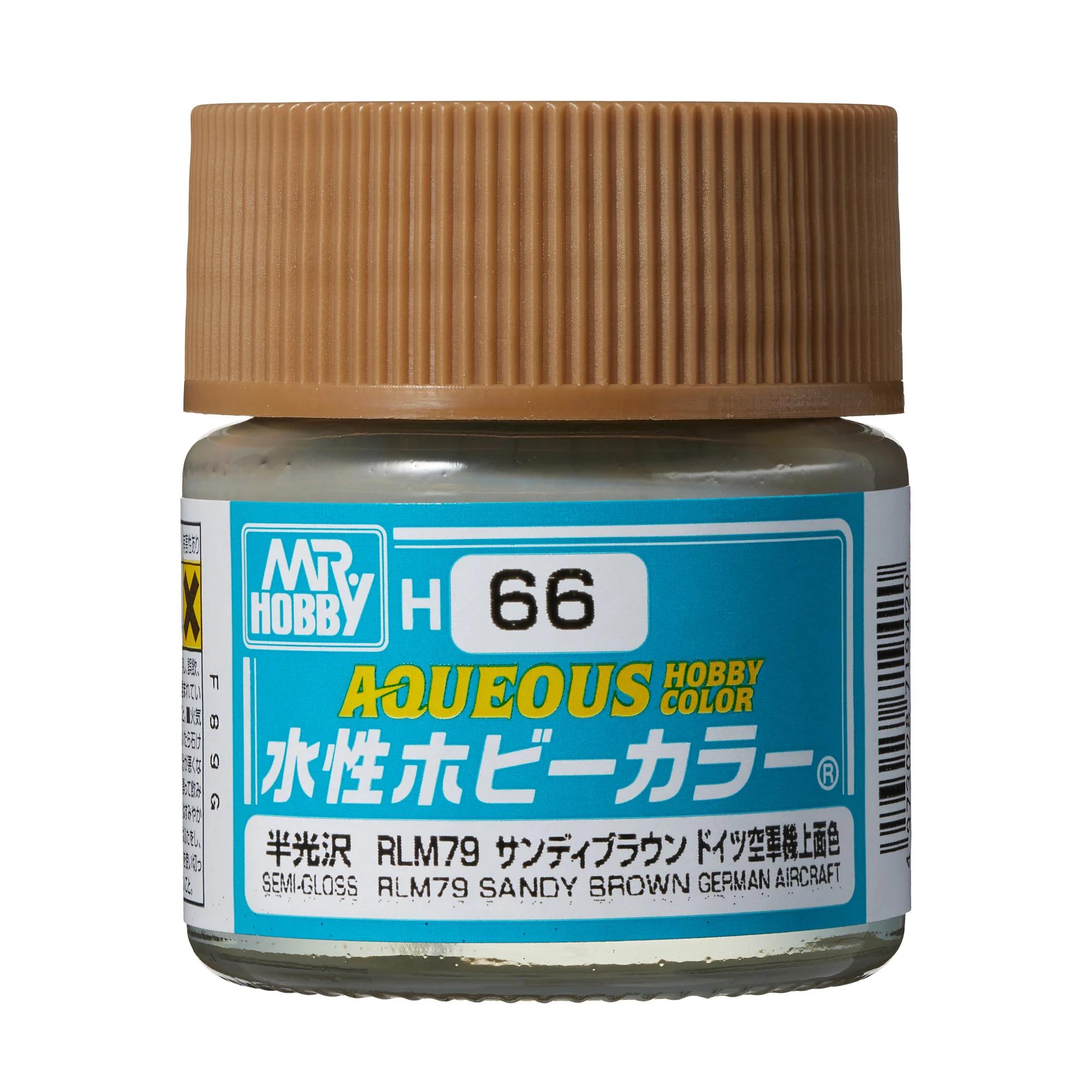 Mr. Hobby Aqueous Hobby Color RLM79 Sandy Brown (H66) 10 ml — official product photo 1