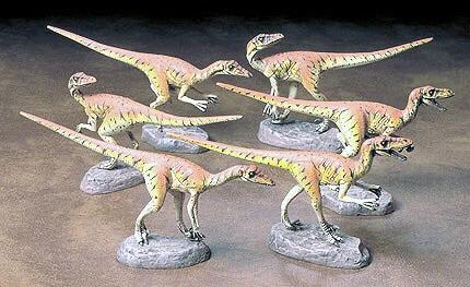 Tamiya Velociraptors Six Pak Model Kit — box art