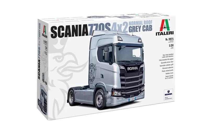 Italeri 1/24 Scania 770s 4x2 Grey Cab Model Kit — official product photo 2