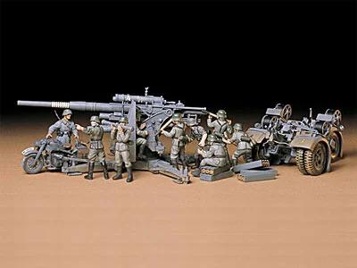 Tamiya 1/35 German 88mm Gun Model Kit — box art