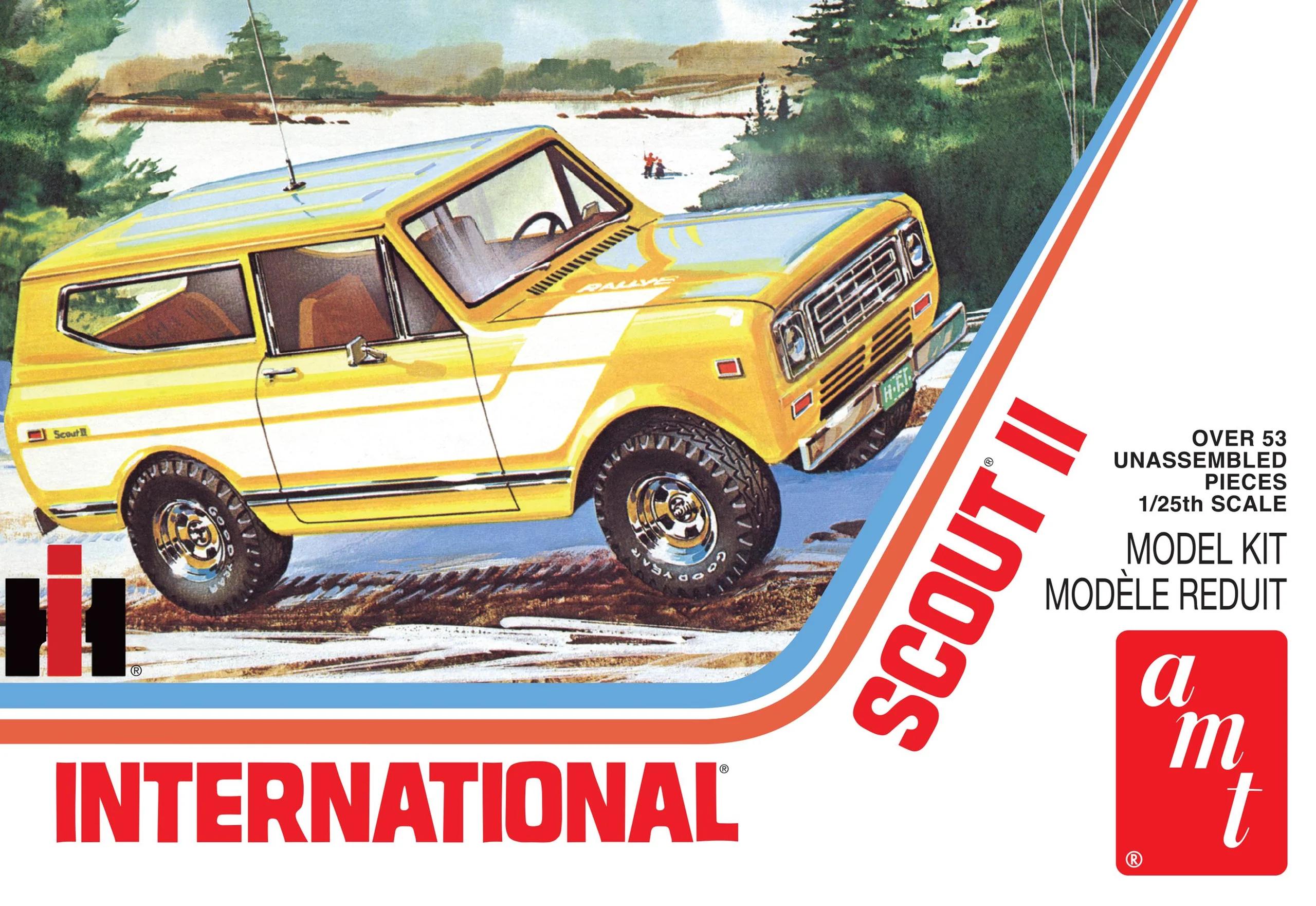 AMT 77 International Harvester Scout II Model Kit — box art