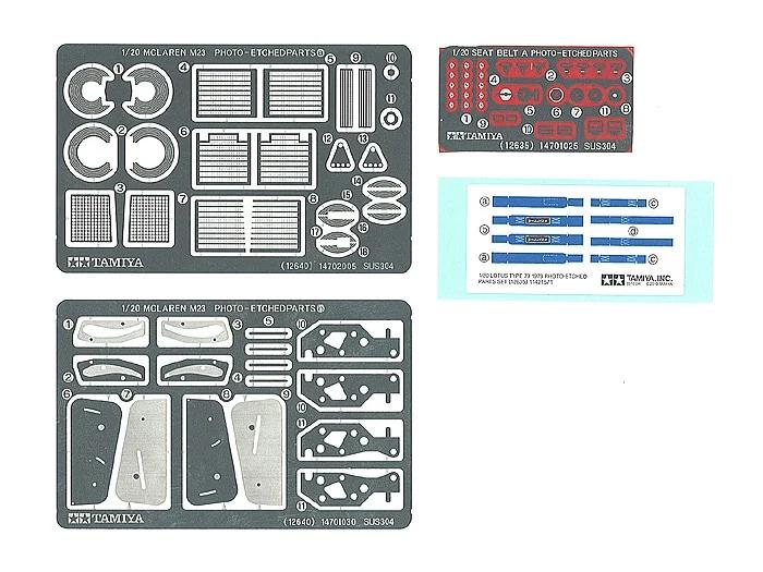 Tamiya 1/20 76 Mclaren M23 P E Pts Model Kit — official product photo 1