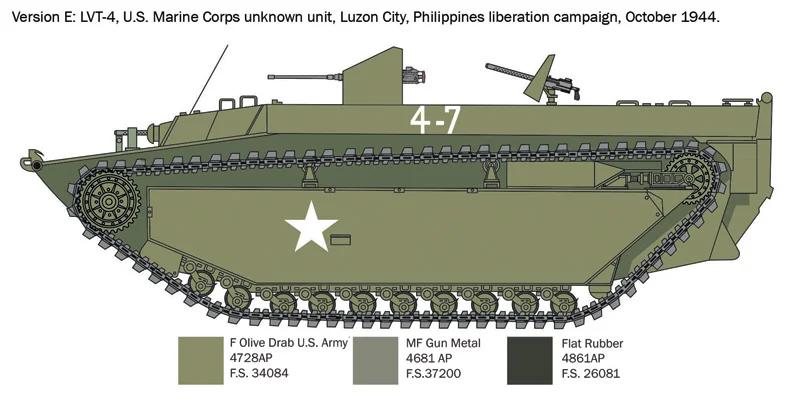 Italeri 1/35 LVT-4 Water Buffalo Eto Model Kit — official product photo 5