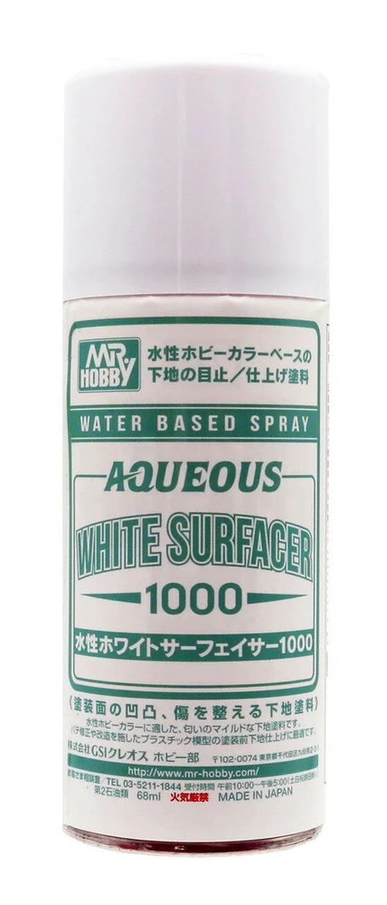 Mr. Hobby B612 Aqueous White Surfacer 1000 Spray 170ml — product photo