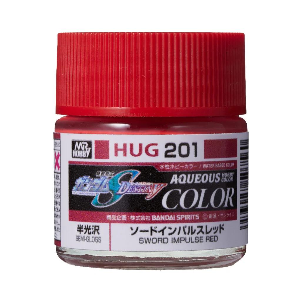 Mr. Hobby HUG201 Aqueous Gundam Color Sword Impulse Red (Semi-Gloss) 10ml — product photo