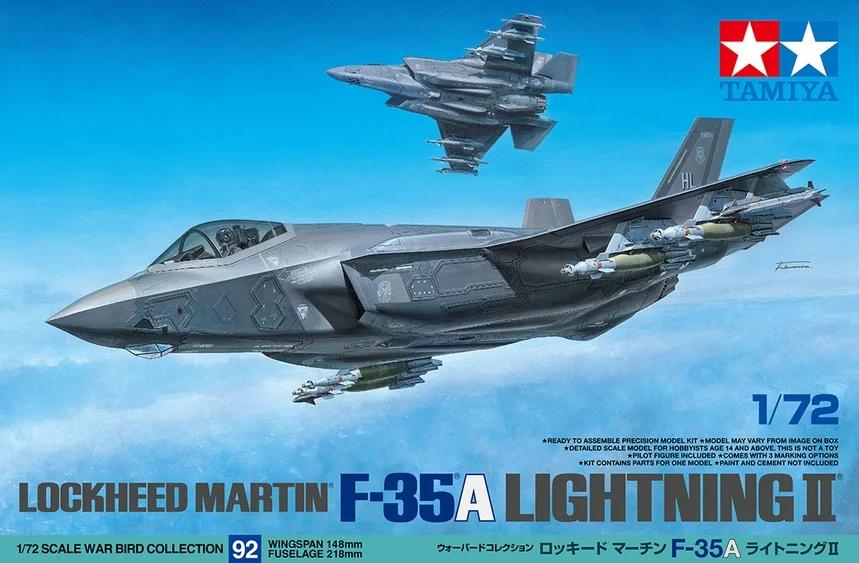 Tamiya 1/72 F-35A Lightning II Model Kit — box art