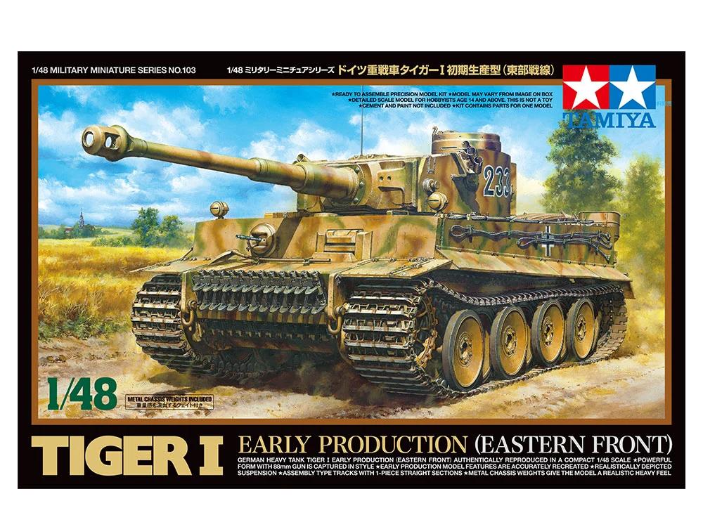 Tamiya 1/48 German Heavy Tank Tiger I Model Kit — official product photo 1