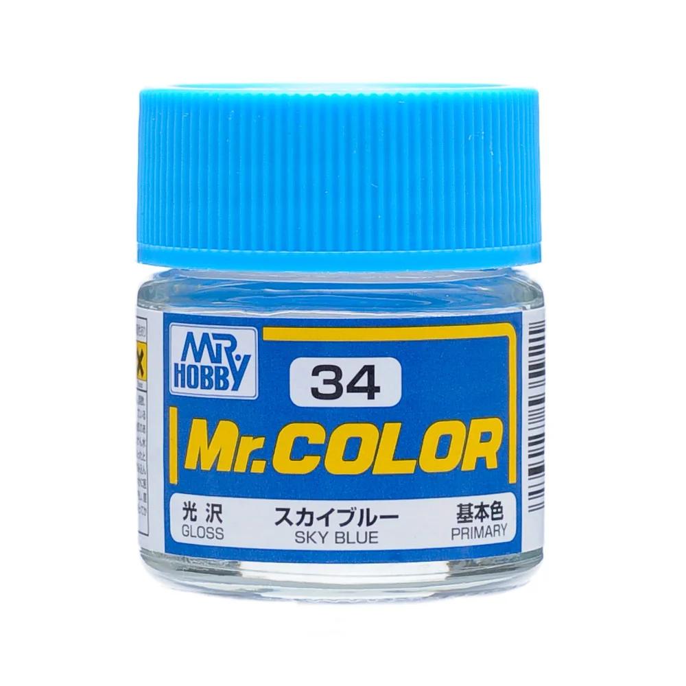 Mr. Hobby Mr. Color Sky Blue (C34) 10 ml — official product photo 1