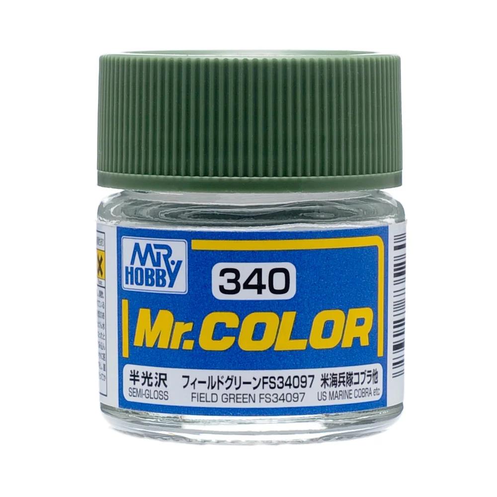 Mr. Hobby Mr. Color Field Green FS34097 (C340) 10 ml — official product photo 1