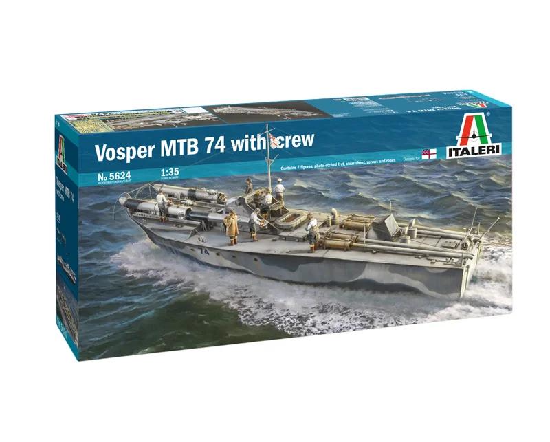 Italeri 1/35 Vosper 74 Torpedo Boat W Crew Model Kit — official product photo 2