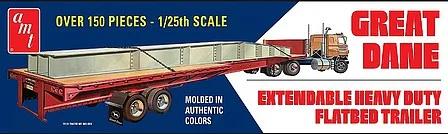 AMT 1/25 Great Dane Flat Bed Trailer Model Kit — box art