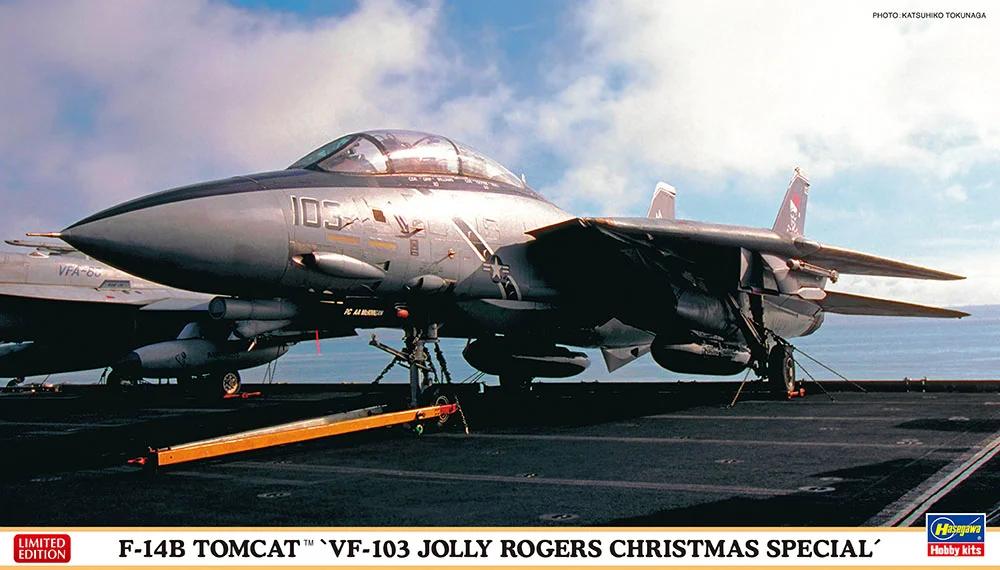Hasegawa F-14B Tomcat Vf-103 Jolly Roger Xmass Model Kit — official product photo 1