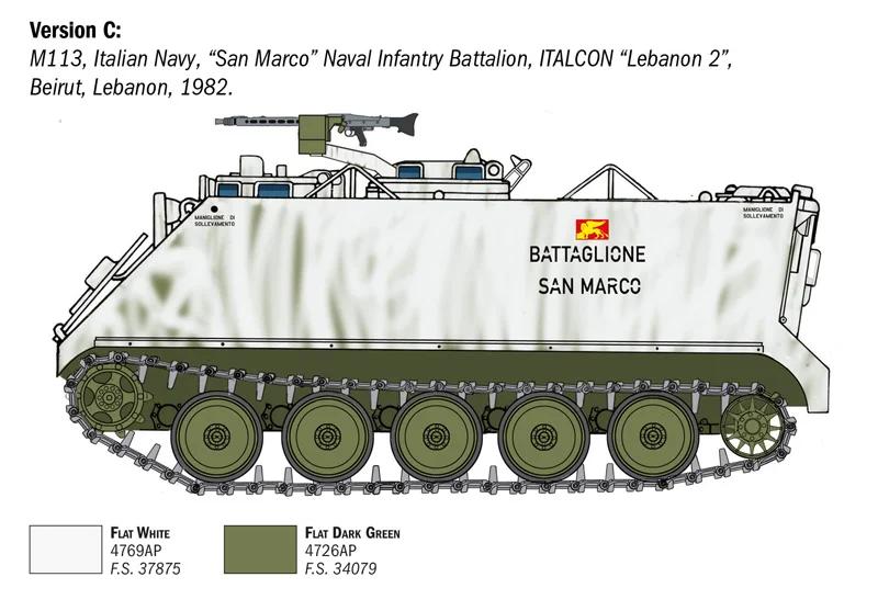 Italeri 1/35 M-113 Apc Model Kit — official product photo 4