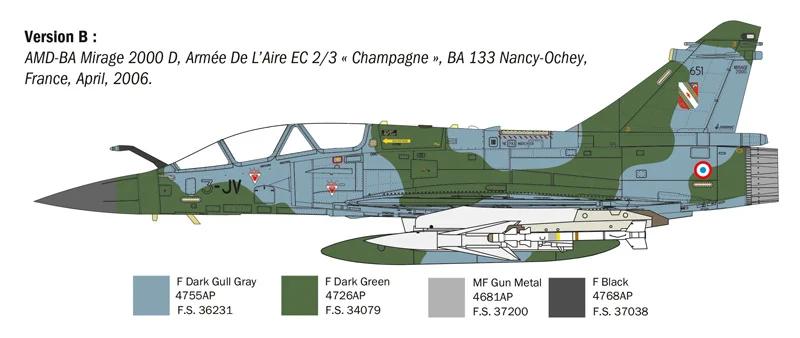 Italeri 1/72 Mirage 2000d Model Kit — official product photo 4