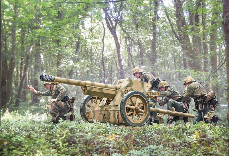 Italeri 1/35 Pak 97 38 At Gun W Crew Model Kit — box art