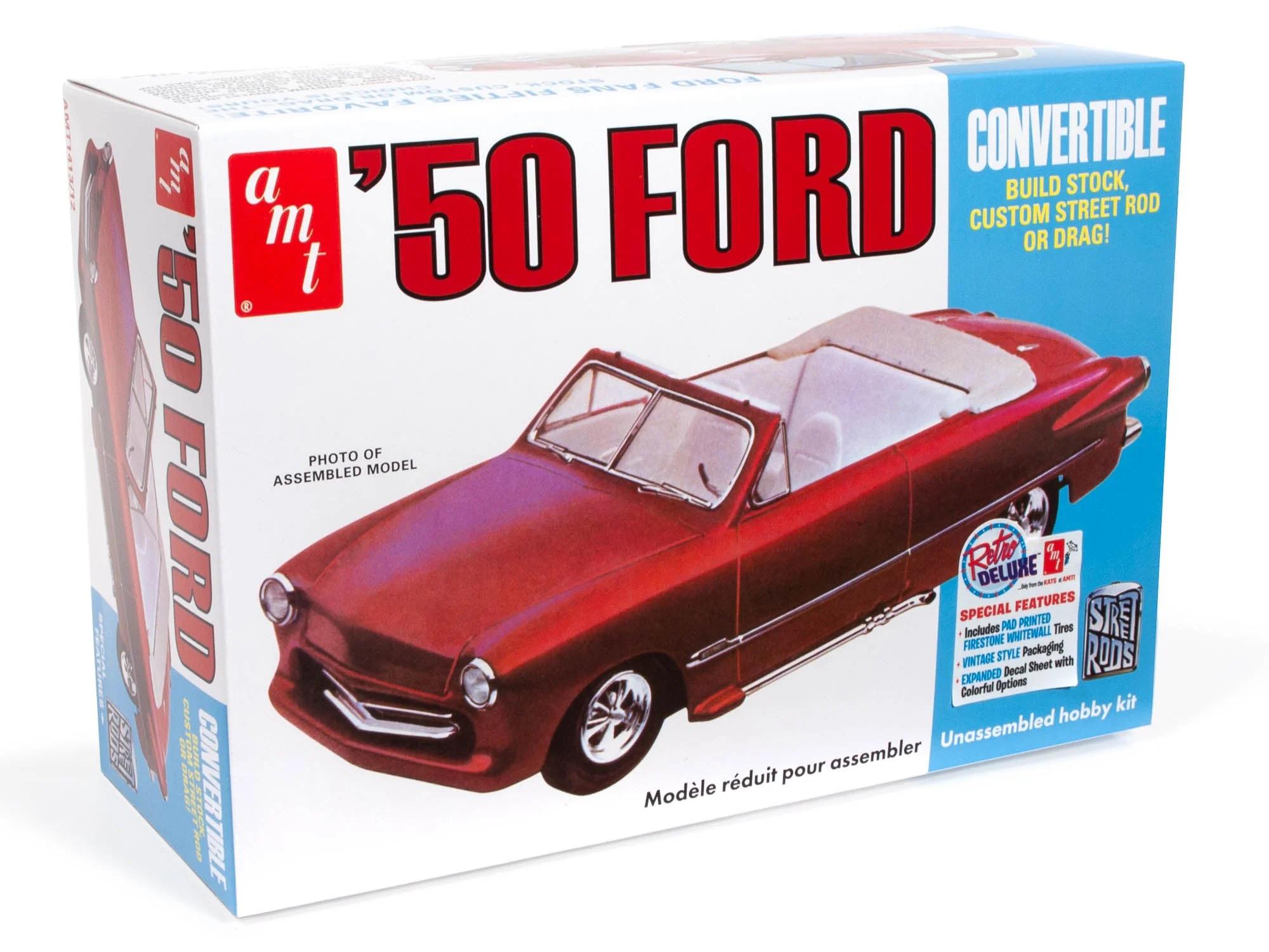 AMT 1/25 50 Ford Convertible Street Rod Model Kit — official product photo 1