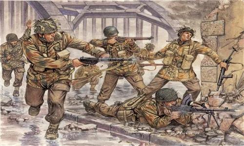 Italeri 1/72 WWII British Paratroopers Model Kit — official product photo 1