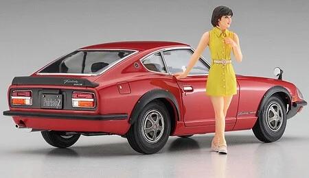 Hasegawa 1/24 Nissan Fairlady 240zg W Figure Model Kit — box art