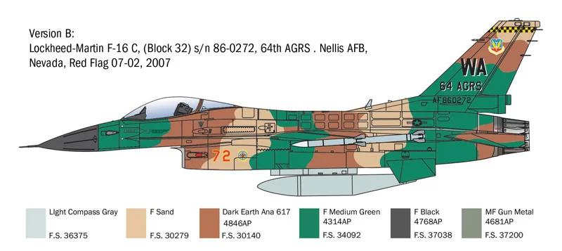 Italeri 1/48 F-16C Fighting Falcon Model Kit — official product photo 4