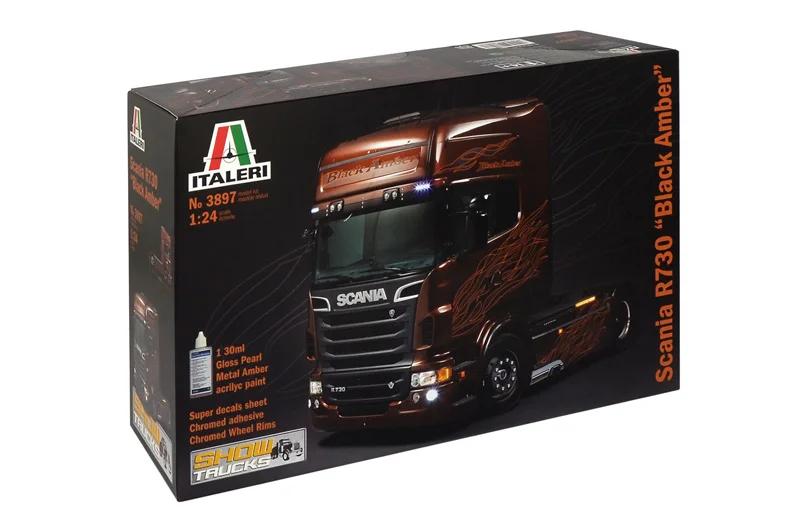 Italeri 1/24 Scania R Black Amber Model Kit — official product photo 2