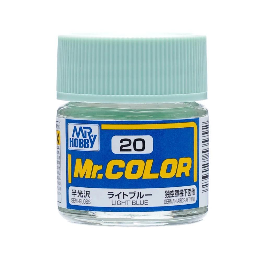 Mr. Hobby Mr. Color Light Blue (C20) 10 ml — official product photo 1