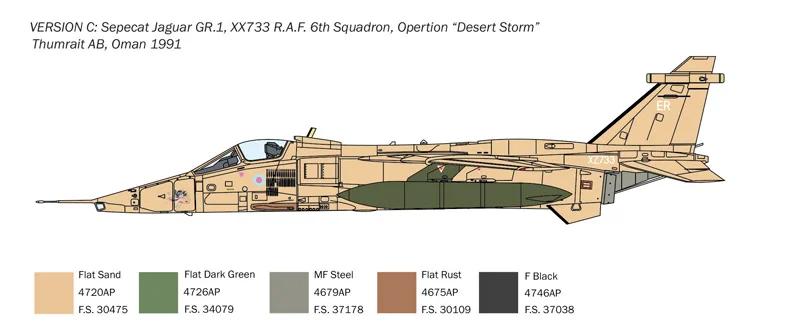 Italeri 1/72 Sepecat Jaguar Gr 1-3 RAF Model Kit — official product photo 4