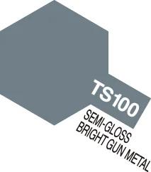 Tamiya Ts-100 Brite Gun Metal 100ml 6 8 50 Model Kit