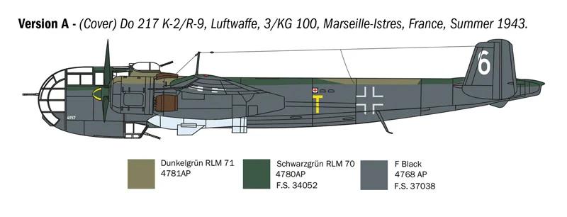 Italeri 1/72 K-2 Do 217k-1 W Fritz X Guided Bomb Model Kit — official product photo 3