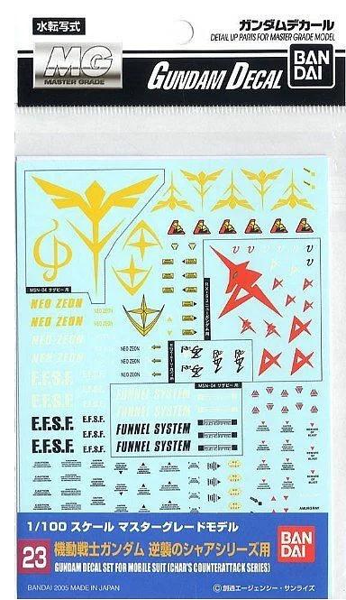 Bandai GD-23 Multiuse Chars Counteratack Decal — product photo
