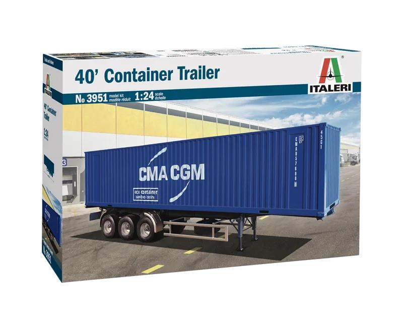 Italeri 1/24 40 Container Trailer Model Kit — official product photo 1
