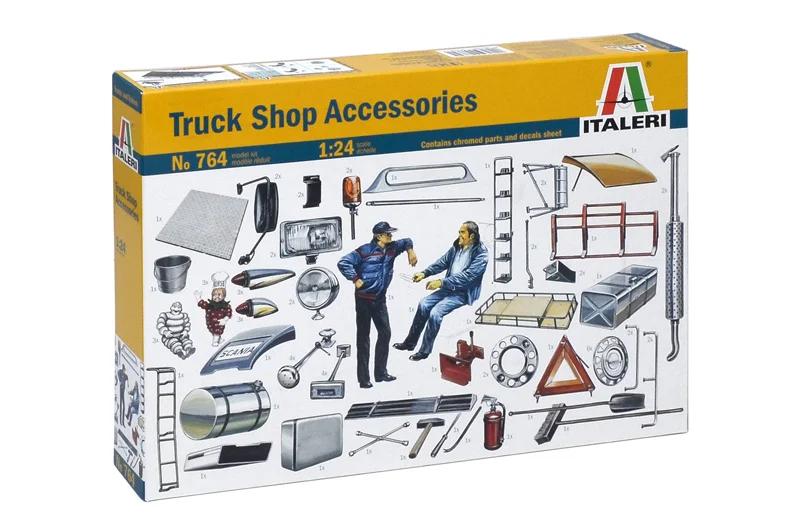 Italeri 1/24 Truck Shop Accessories Model Kit — official product photo 2