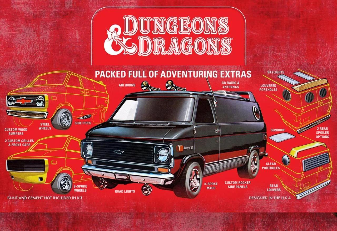 AMT 1/25 74 Chevy Van Dungeons Dragons Model Kit — official product photo 1